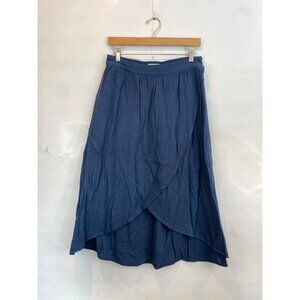 Pact Organic Cotton Gauze High Low Skirt Elastic Waist Women's Size Medium